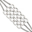 Stainless Steel Polished Fancy Three Strand Square Toggle Bracelet