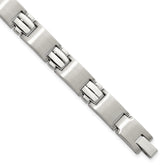 Chisel Stainless Steel Brushed and Polished 8.25 inch Link Bracelet