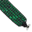 Stainless Steel Black Cord Woven Imitation Malachite Bracelet