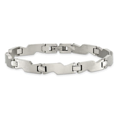 Stainless Steel Brushed and Polished 8in Bracelet