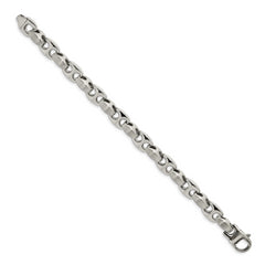 Chisel Stainless Steel Brushed and Polished 8.25 inch Bracelet