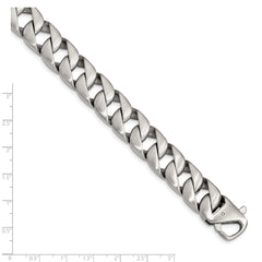 Chisel Stainless Steel Brushed 8.5 inch Curb Bracelet