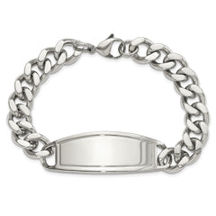 Chisel Stainless Steel Polished Curb Chain 8.5 inch ID Bracelet