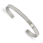 Chisel Stainless Steel Polished 5mm Cuff Bangle
