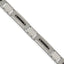 Stainless Steel Polished and Textured Black IP-plated 8.75in Bracelet