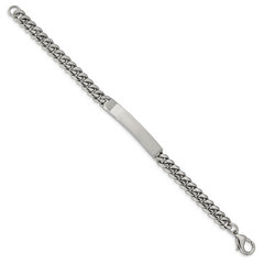 Chisel Stainless Steel Polished Curb Chain 8.25 inch ID Bracelet