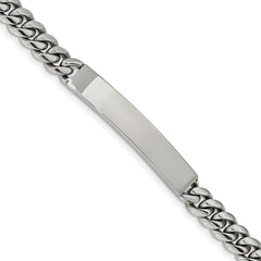 Chisel Stainless Steel Polished Curb Chain 8.25 inch ID Bracelet