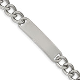 Chisel Stainless Steel Polished Curb Chain 8.5 inch ID Bracelet