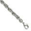 Chisel Men's Rope Chain Bracelet in Stainless Steel, 7.82mm Textured, 8 Inch - Sophia Jewelers