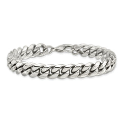 Chisel Stainless Steel Polished 8.5 inch Curb Chain Bracelet