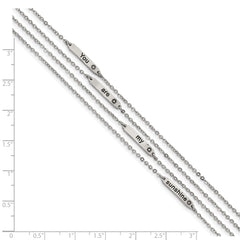 Stainless Steel Polished Enameled SUNSHINE 6.5in w/.75in ext. Bracelet