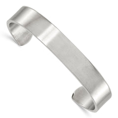 Chisel Stainless Steel Brushed 12mm Cuff Bangle