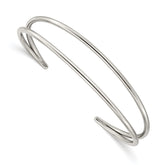 Chisel Stainless Steel Polished Cuff Bangle