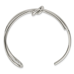 Chisel Stainless Steel Polished Knot Cuff Bangle