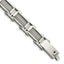 Chisel Stainless Steel Brushed and Polished with Cable Inlay 8.5 inch Link Bracelet