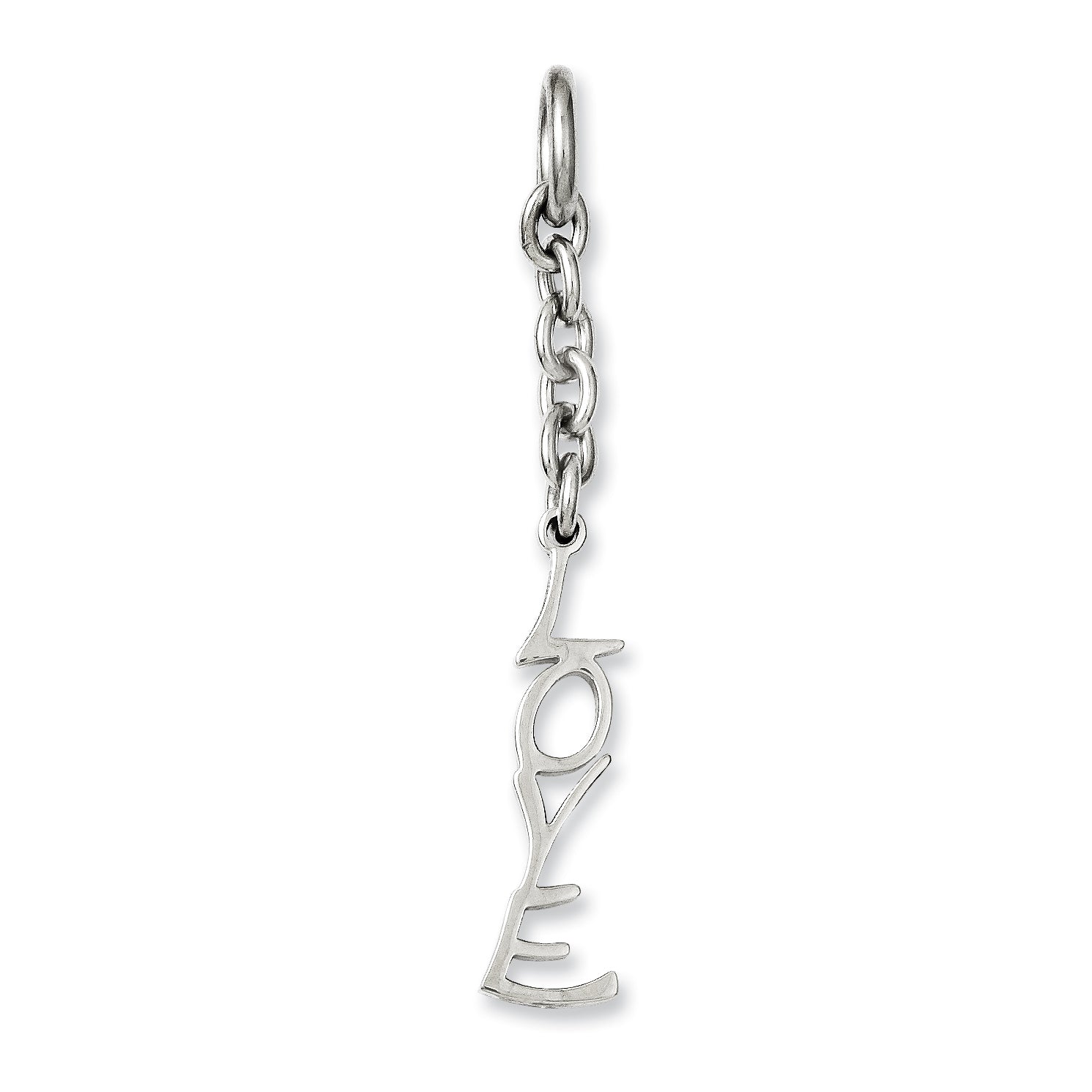 Stainless Steel Love Interchangeable Charm Pendant