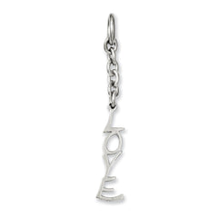 Stainless Steel Love Interchangeable Charm Pendant