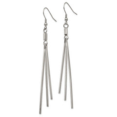 Sophia Jewelers Women's Elegant Stainless Steel Polished Dangle Earrings
