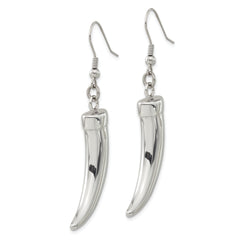 Sophia Jewelers Polished Stainless Steel Dangle Earrings with Gift Pouch