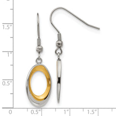 Sophia Jewelers Gold-Tone Stainless Steel Dangle Earrings for Women