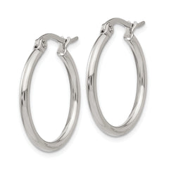 Sophia Jewelers Polished Stainless Steel Women's Hoop Earrings Gift Ready