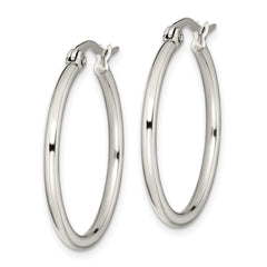 Sophia Jewelers Polished Stainless Steel Women's Hoop Earrings Gift Ready