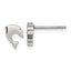 Chisel Stainless Steel Polished Dolphin Post Earrings