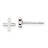 Chisel Stainless Steel Polished X Post Earrings