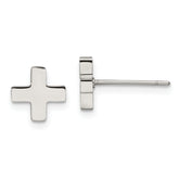 Chisel Stainless Steel Polished X Post Earrings