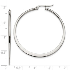 Sophia Jewelers Stainless Steel Hoop Earrings with Polished Finish Gift Ready