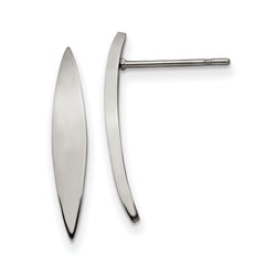 Stainless Steel Polished Post Earrings