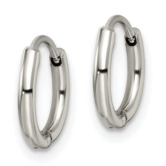Chisel Stainless Steel Polished 1.6mm Hinged Hoop Earrings