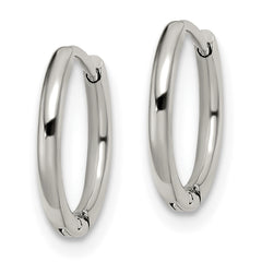 Chisel Stainless Steel Polished 1.6mm Hinged Hoop Earrings