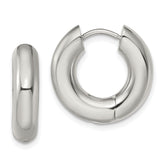 Chisel Stainless Steel Polished 5mm Hinged Hoop Earrings