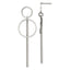 Chisel Stainless Steel Polished Post Dangle Earrings