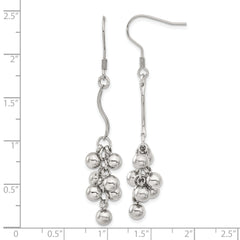 Sophia Jewelers Polished Stainless Steel Dangle Earrings Gift Ready