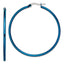 Chisel Stainless Steel Polished Blue IP-plated 49.5mm Diameter 2mm Hoop Earrings