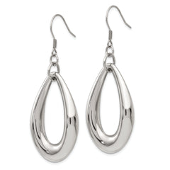 Sophia Jewelers Stainless Steel Teardrop Dangle Earrings with Polished Finish Gift Ready