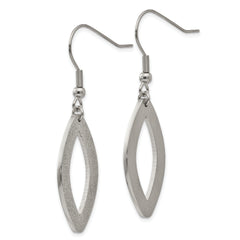 Sophia Jewelers Stainless Steel Dangle Earrings with Laser Cut Design