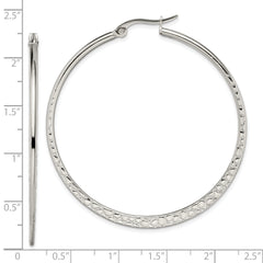 Sophia Jewelers Stainless Steel Women's Hoop Earrings Polished Elegant Gift Ready