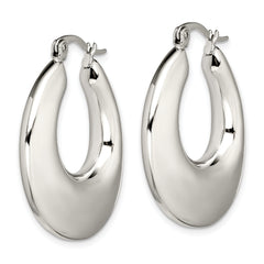 Sophia Jewelers Stainless Steel Polished Teardrop Hoop Earrings Gift Ready