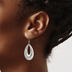 Stainless Steel Dangle Earrings with Polished Finish in Gift Pouch