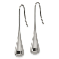 Sophia Jewelers Polished Stainless Steel Shepherd Hook Women's Earrings Gift Ready
