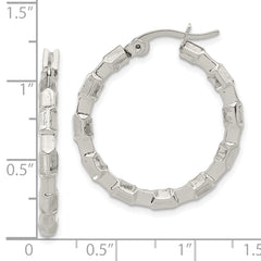 Sophia Jewelers Stainless Steel Women's Polished Hoop Earrings Gift Ready