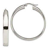 Chisel Stainless Steel Polished 6.75mm Hoop Earrings