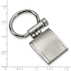 Stainless Steel Brushed and Polished Key Chain