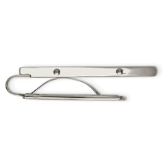 Stainless Steel Money Clip with Grey Carbon Fiber Inlay Engravable