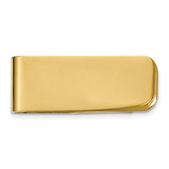Sophia Jewelers Polished Gold Tone Stainless Steel Engravable Money Clip