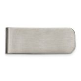 Sophia Jewelers Stainless Steel Brushed Engravable Men's Money Clip with Polished Finish