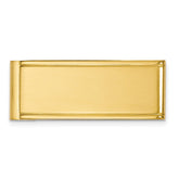 Chisel Stainless Steel Engravable Money Clip with Gold Tone Finish